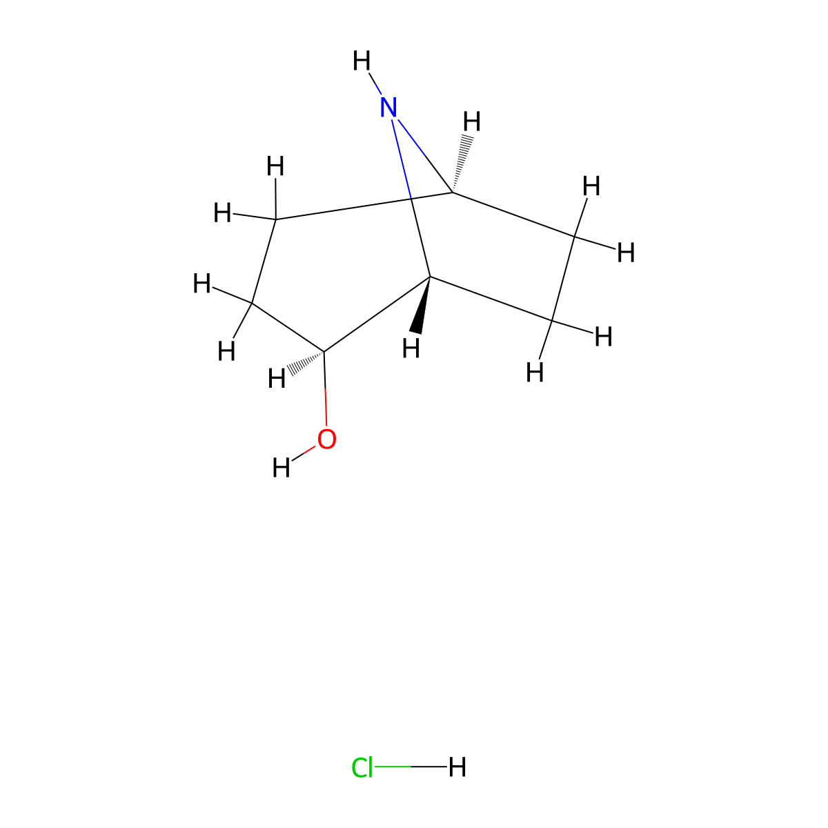 Exo-8-azabicyclo[3.2.1]octan-2-ol;hydrochloride molecular structure, CAS 2306249-28-3