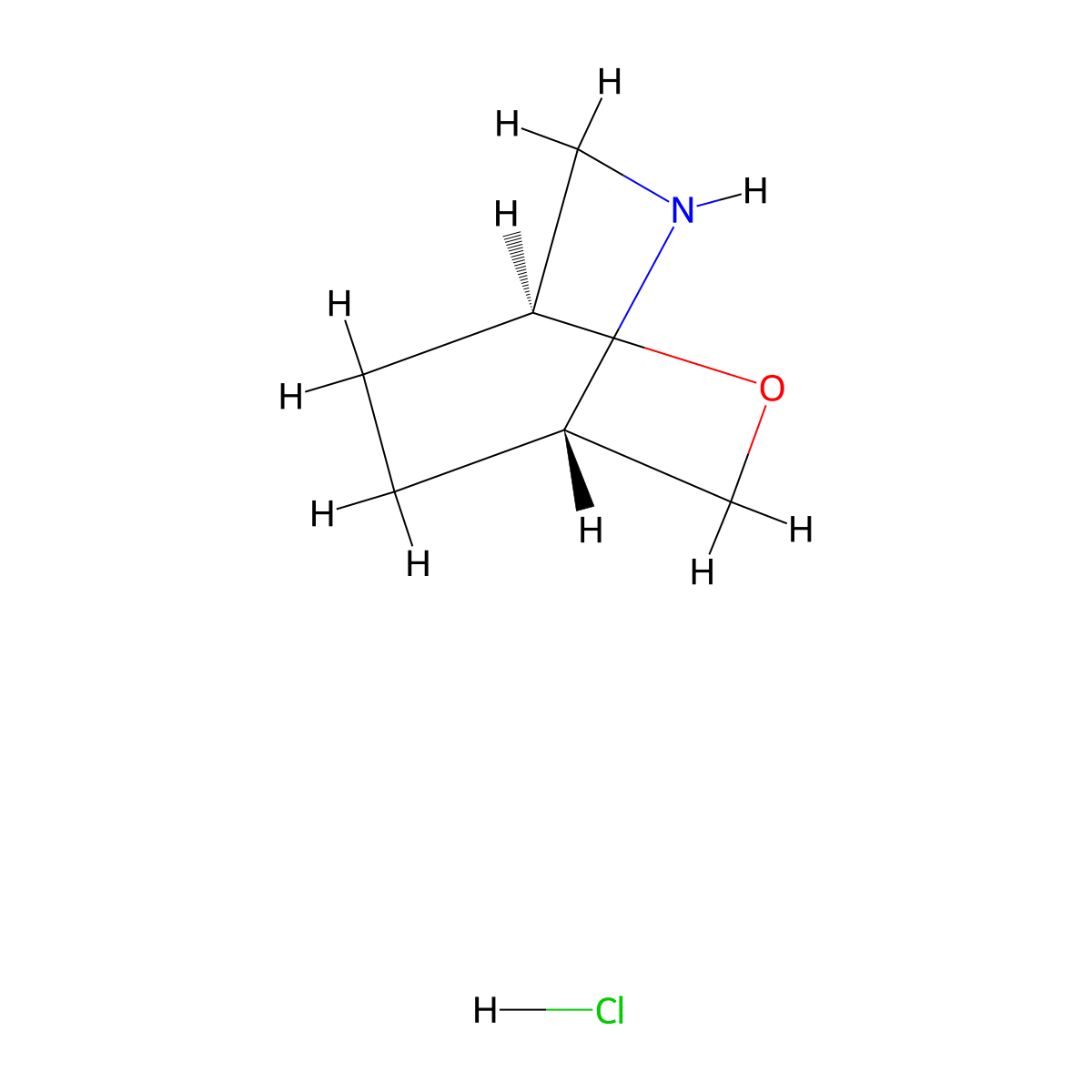 (1S,4S)-2-Oxa-5-azabicyclo[2.2.2]octane hydrochloride molecular structure, CAS 2306249-59-0