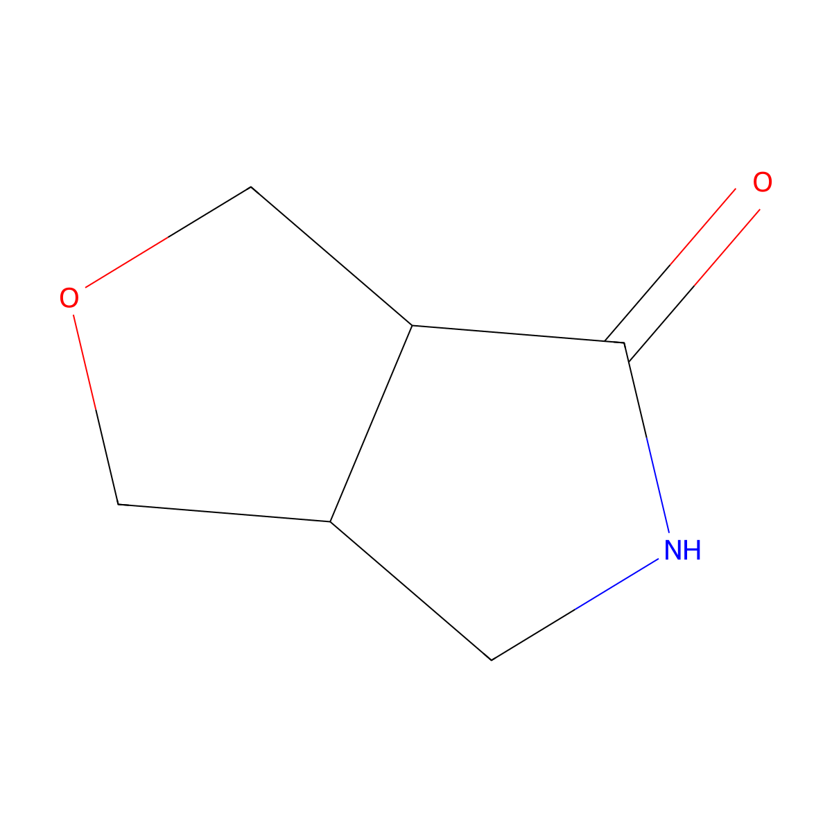 (3aS,6aS)-1,3,3a,5,6,6a-hexahydrofuro[3,4-c]pyrrol-4-one molecular structure, CAS 2306250-01-9