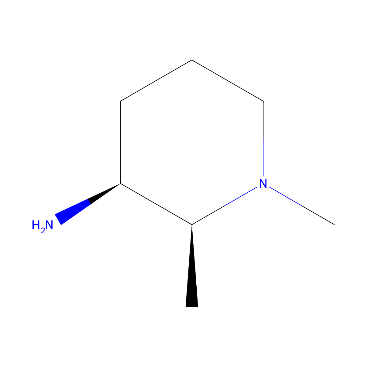 (2S,3S)-1,2-dimethylpiperidin-3-amine molecular structure, CAS 2306252-62-8
