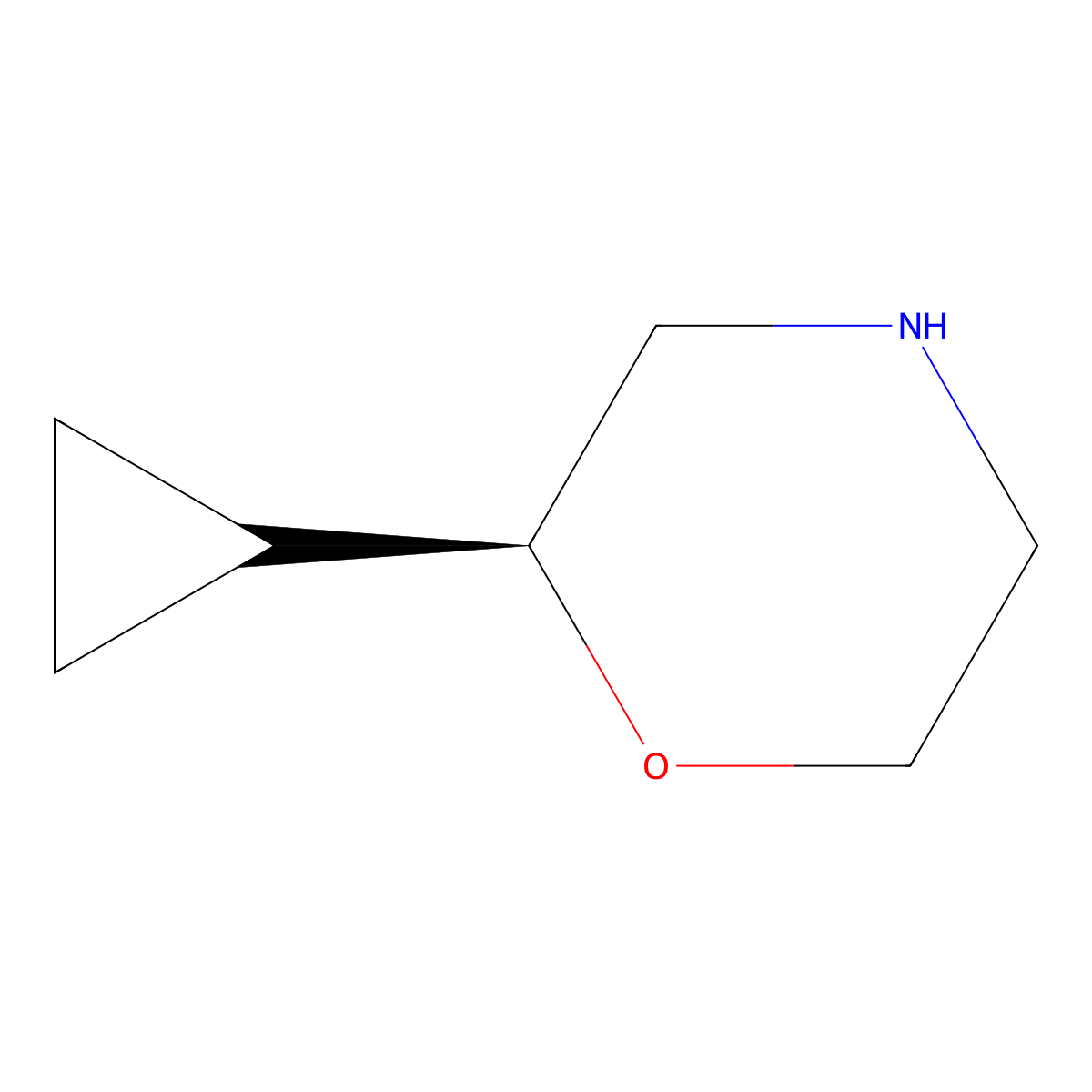(S)-2-Cyclopropylmorpholine molecular structure, CAS 2306252-65-1