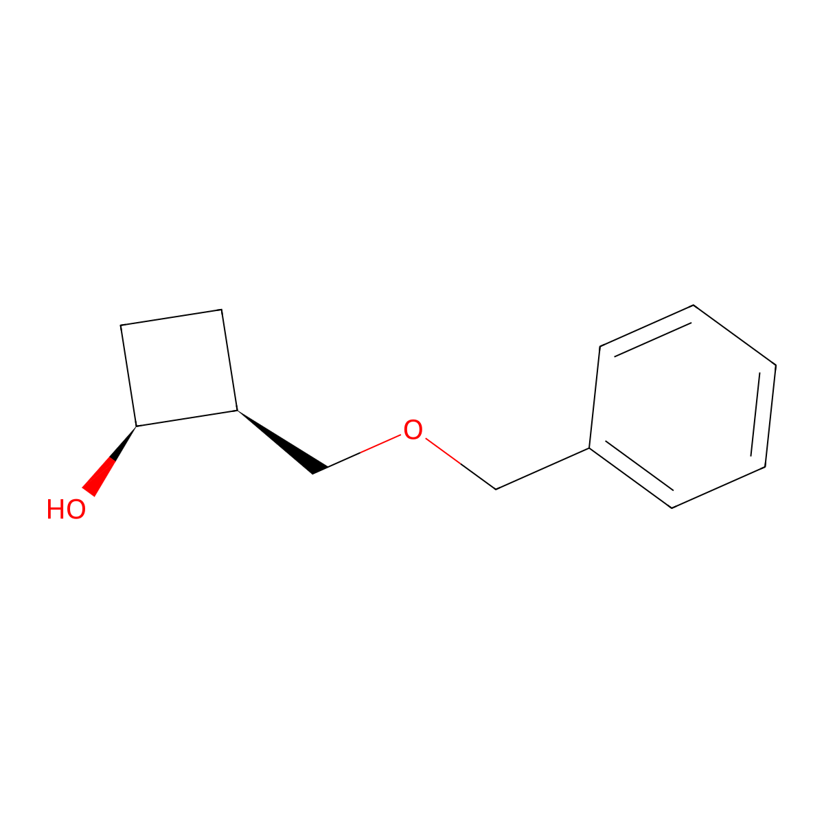 cis-2-(Benzyloxymethyl)cyclobutanol molecular structure, CAS 2306253-21-2