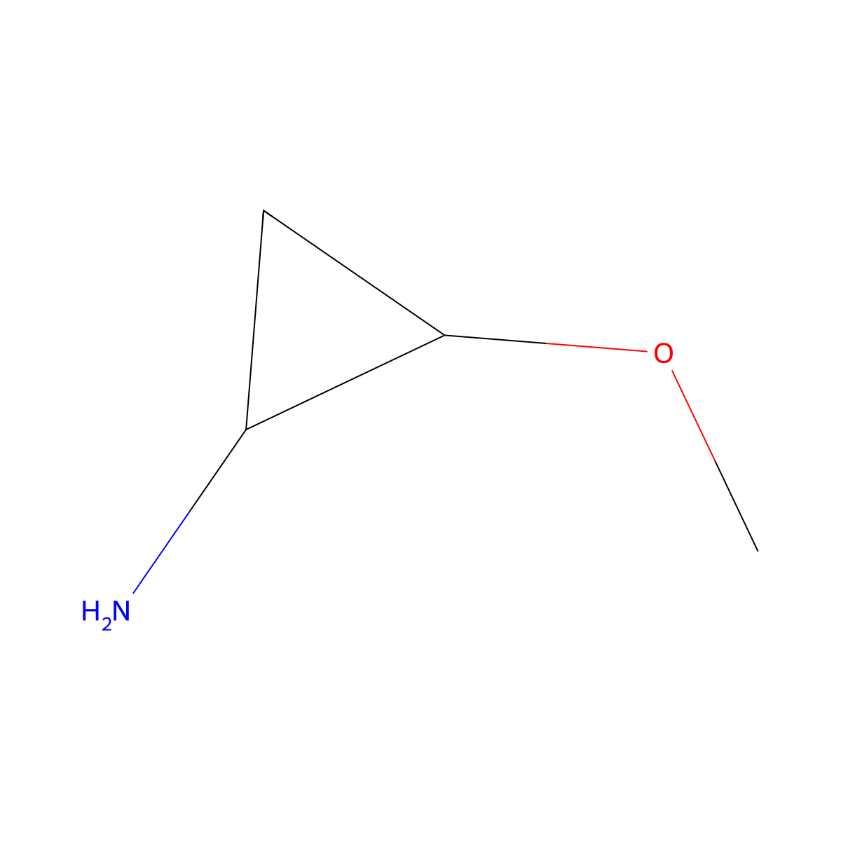 (1R,2S)-2-Methoxycyclopropan-1-amine molecular structure, CAS 2306254-32-8