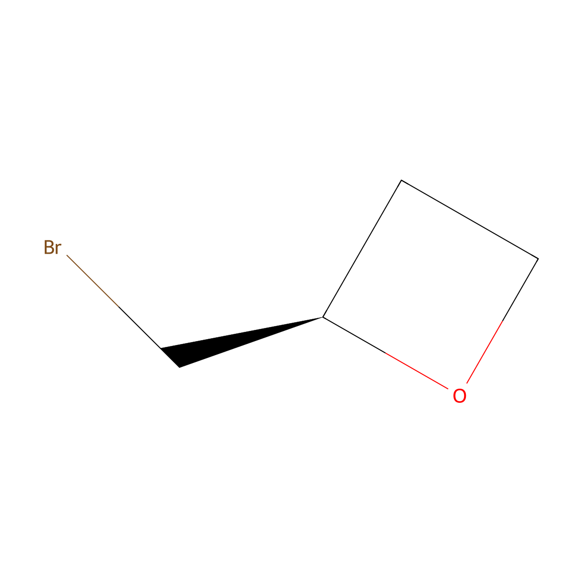 (2R)-2-(Bromomethyl)oxetane molecular structure, CAS 2306254-86-2
