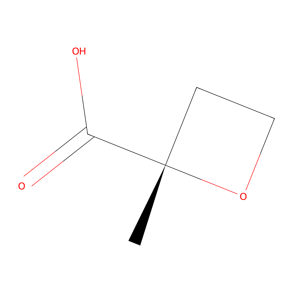 (2S)-2-Methyloxetane-2-carboxylic acid molecular structure, CAS 2306255-43-4