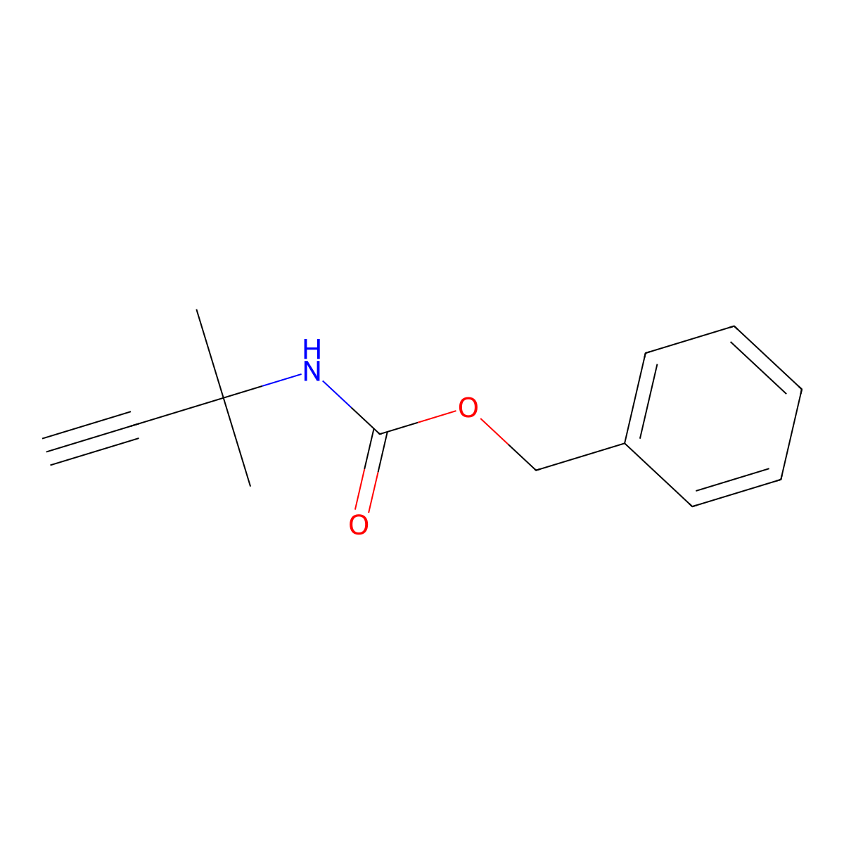 benzyl N-(2-methylbut-3-yn-2-yl)carbamate molecular structure, CAS 230626-95-6