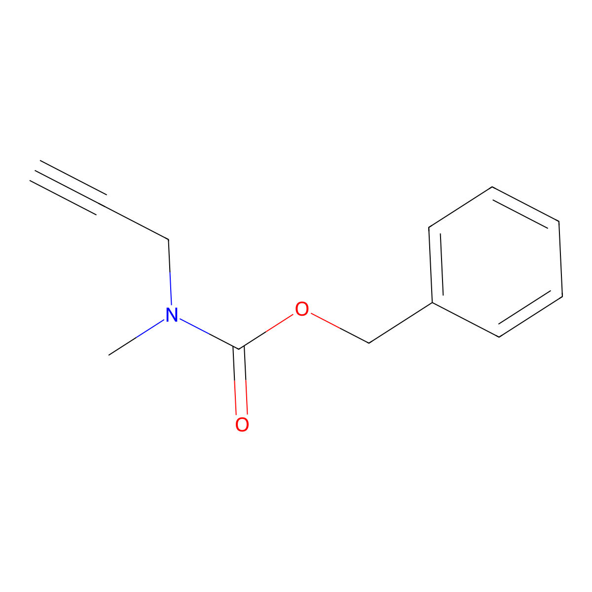 benzyl N-methyl-N-(prop-2-yn-1-yl)carbamate molecular structure, CAS 230626-98-9