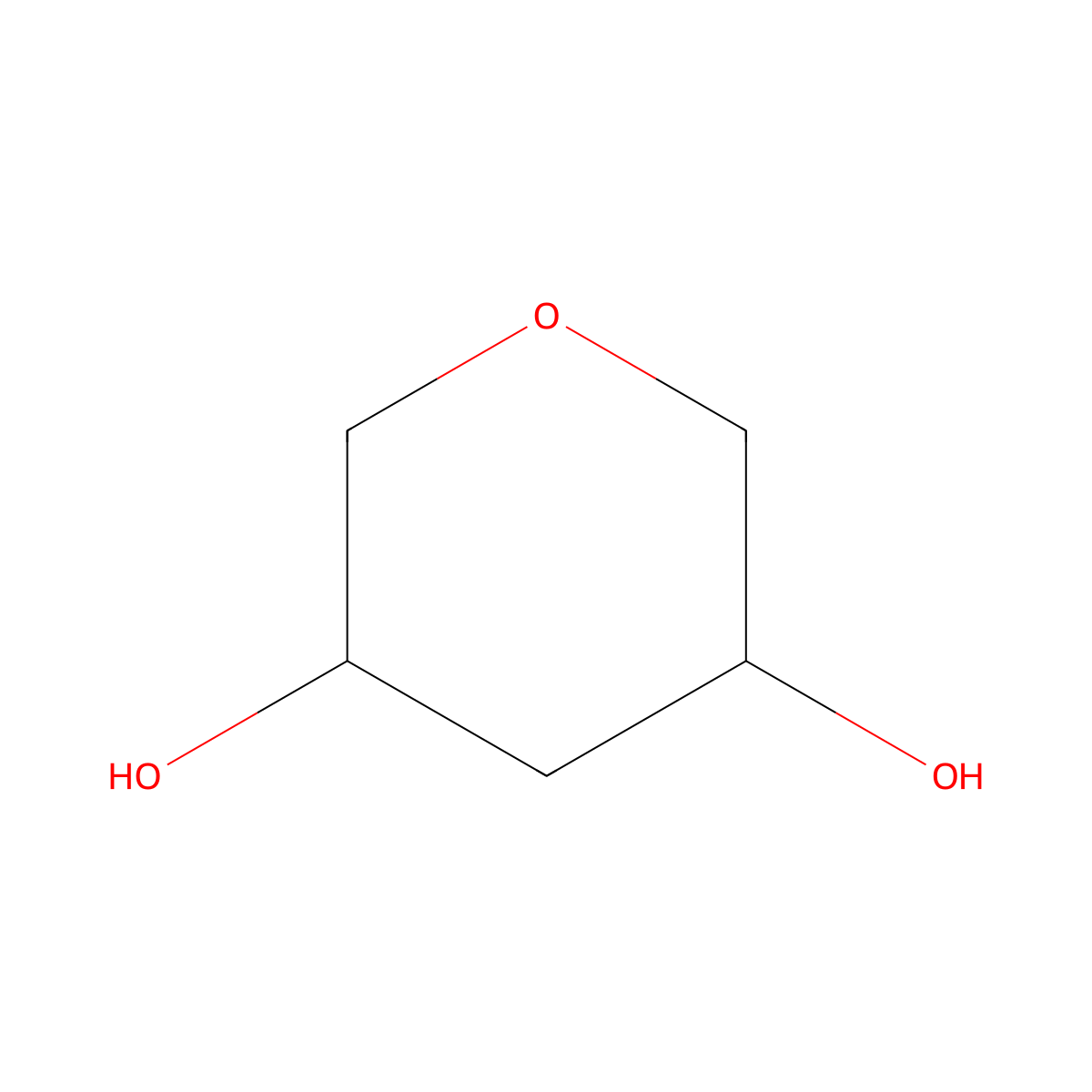 Tetrahydro-2H-pyran-3,5-diol molecular structure, CAS 2306260-71-7