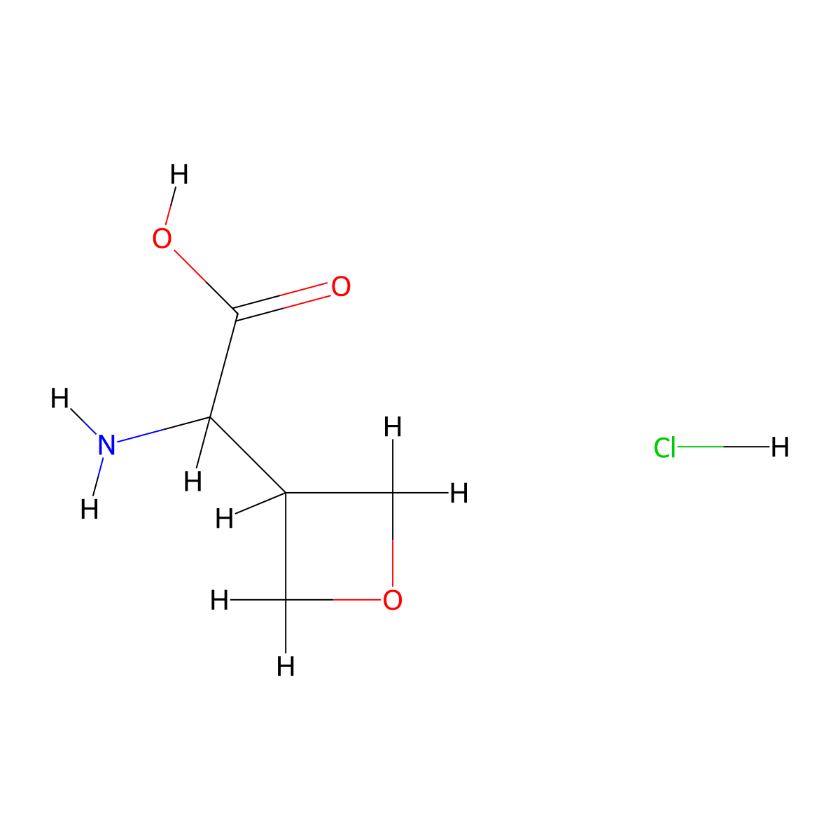 2-Amino-2-(oxetan-3-yl)acetic acid;hydrochloride molecular structure, CAS 2306260-94-4