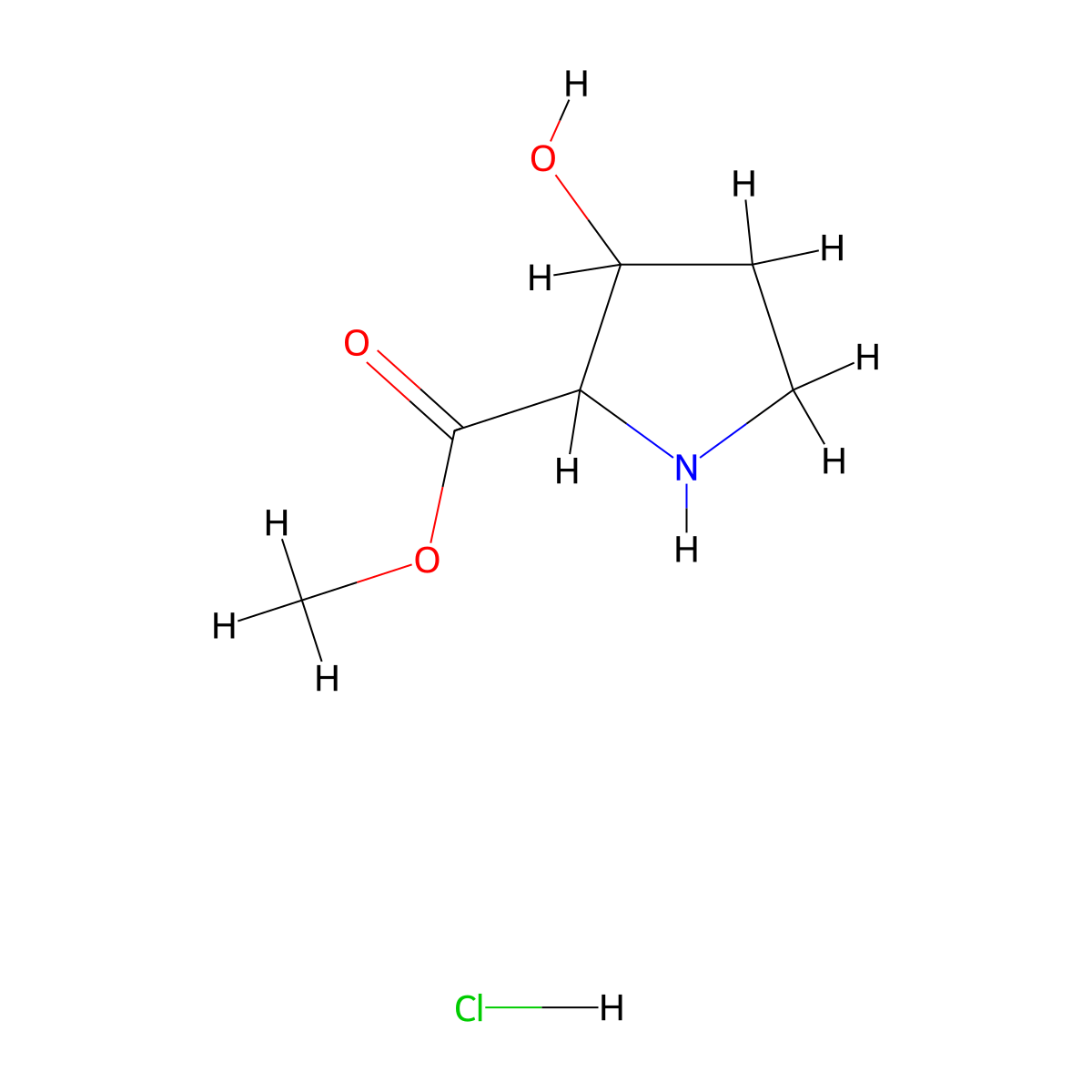 Methyl 3-hydroxypyrrolidine-2-carboxylate hydrochloride molecular structure, CAS 2306261-69-6