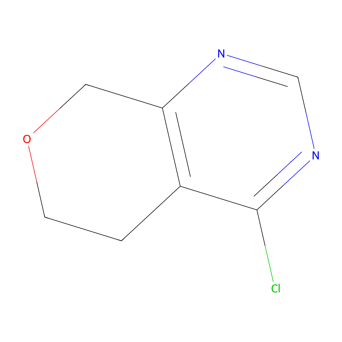 4-chloro-5H,6H,8H-pyrano[3,4-d]pyrimidine molecular structure, CAS 2306262-11-1