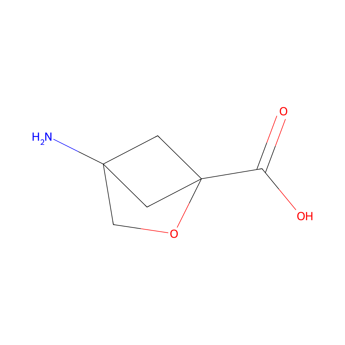 4-Amino-2-oxabicyclo[2.1.1]hexane-1-carboxylic acid molecular structure, CAS 2306262-47-3