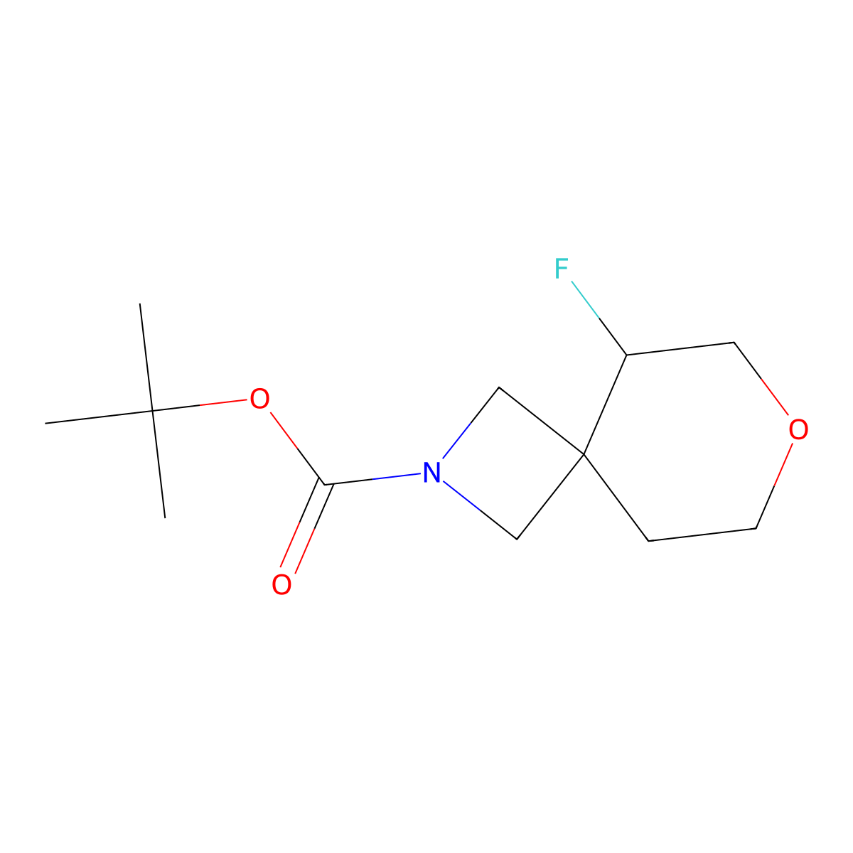 tert-Butyl 5-fluoro-7-oxa-2-azaspiro[3.5]nonane-2-carboxylate molecular structure, CAS 2306262-61-1