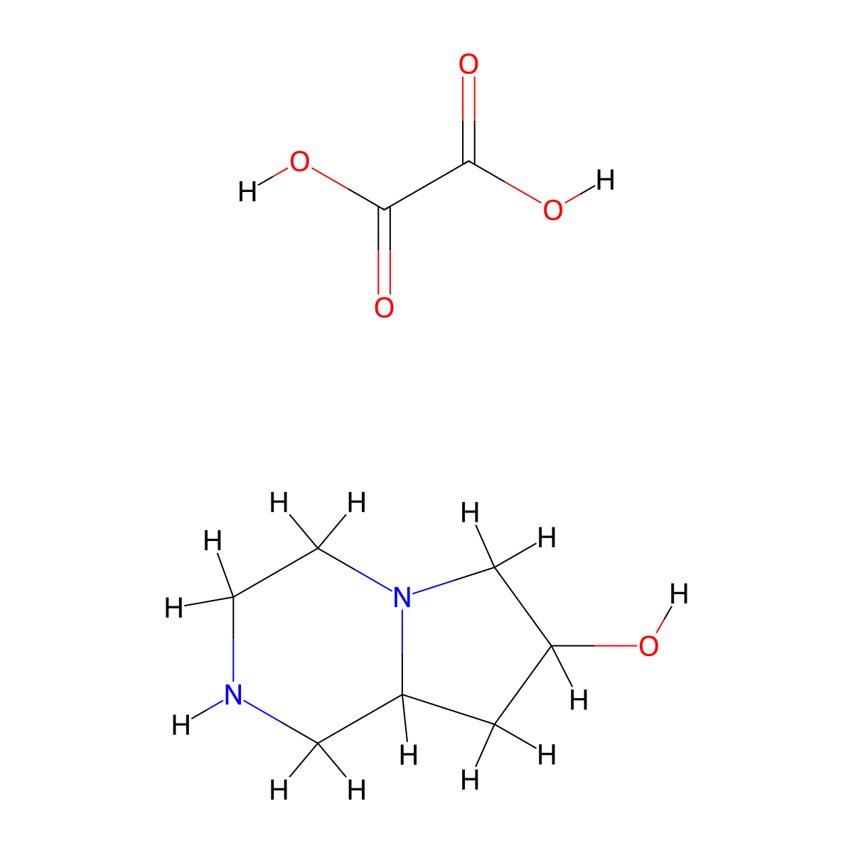 Octahydropyrrolo[1,2-a]pyrazin-7-ol oxalate molecular structure, CAS 2306262-82-6