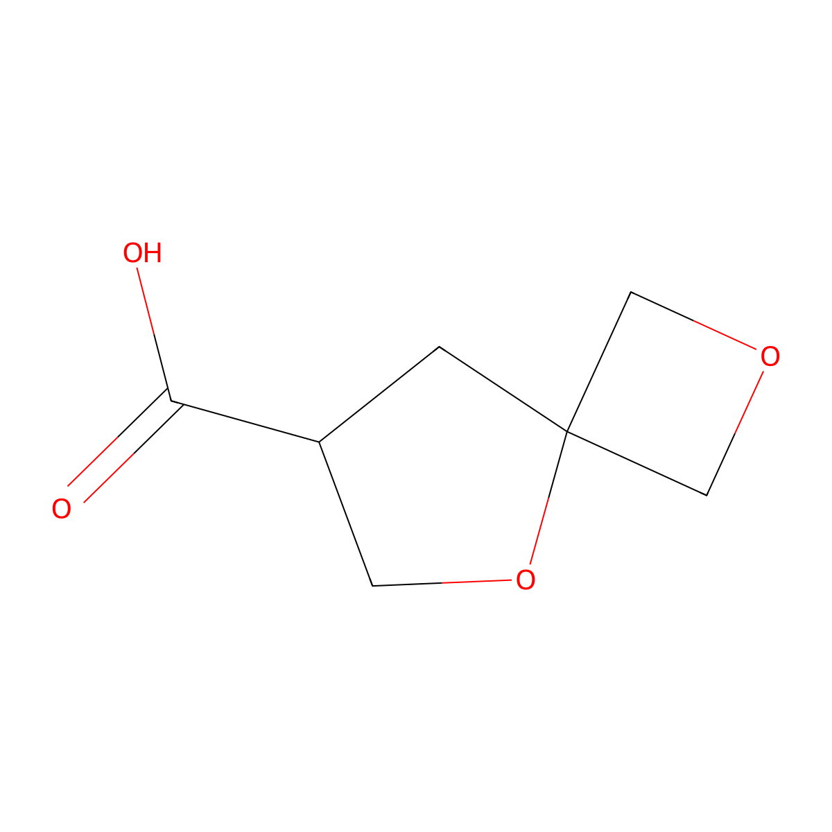 2,5-Dioxaspiro[3.4]octane-7-carboxylic acid molecular structure, CAS 2306262-87-1