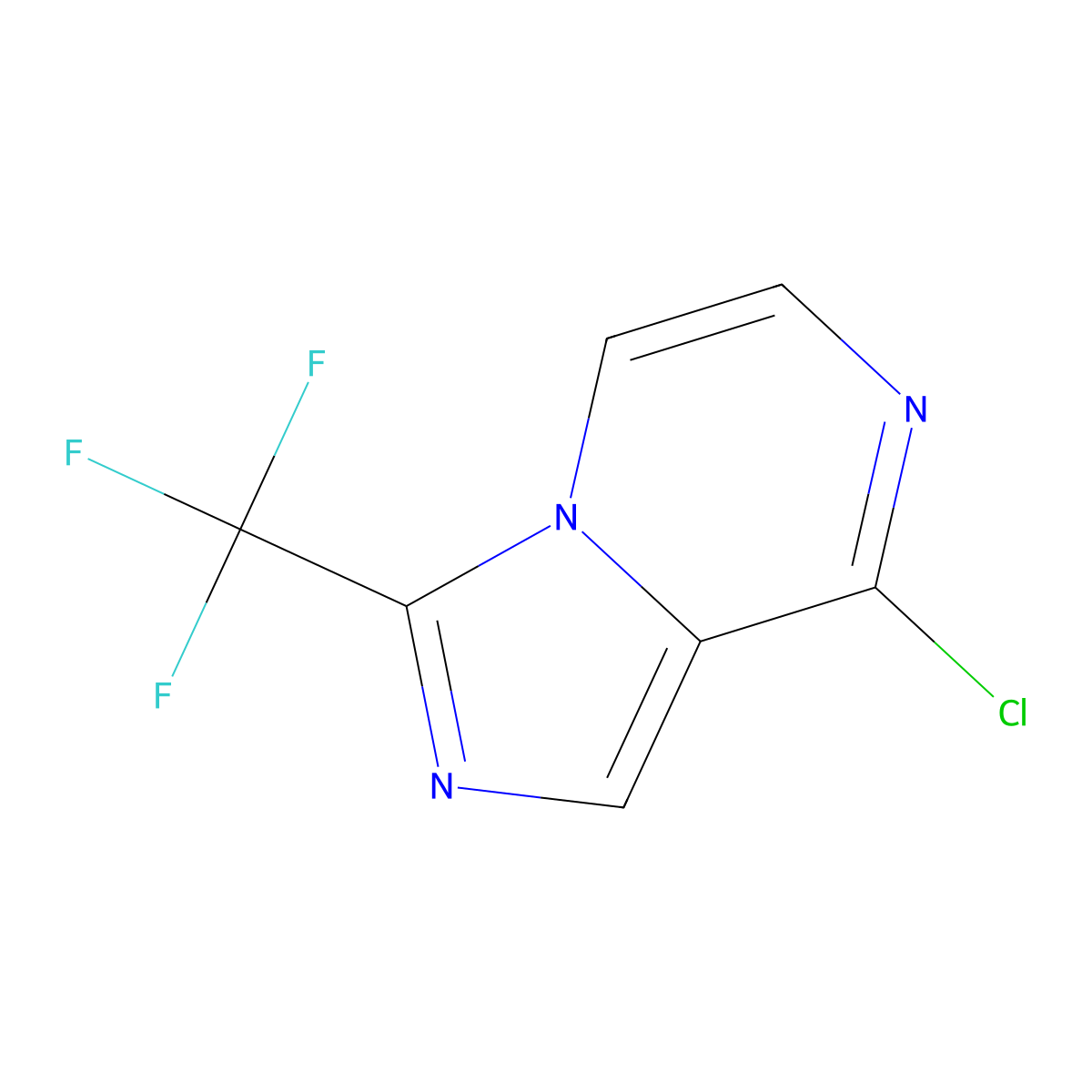8-Chloro-3-(trifluoromethyl)imidazo[1,5-a]pyrazine molecular structure, CAS 2306263-43-2
