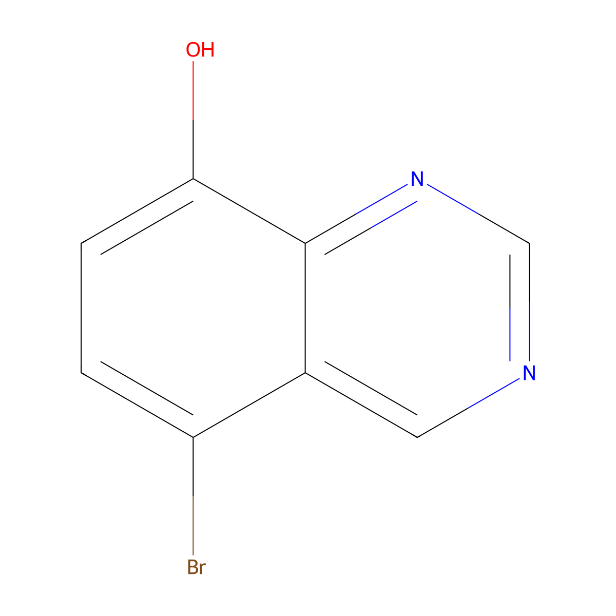 5-Bromoquinazolin-8-ol molecular structure, CAS 2306263-60-3