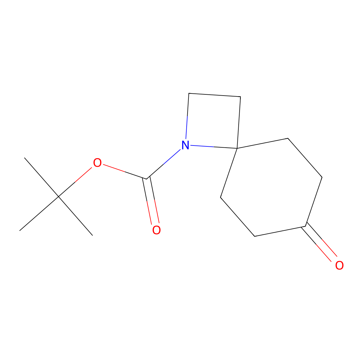 Tert-butyl 7-oxo-1-azaspiro[3.5]nonane-1-carboxylate molecular structure, CAS 2306264-15-1