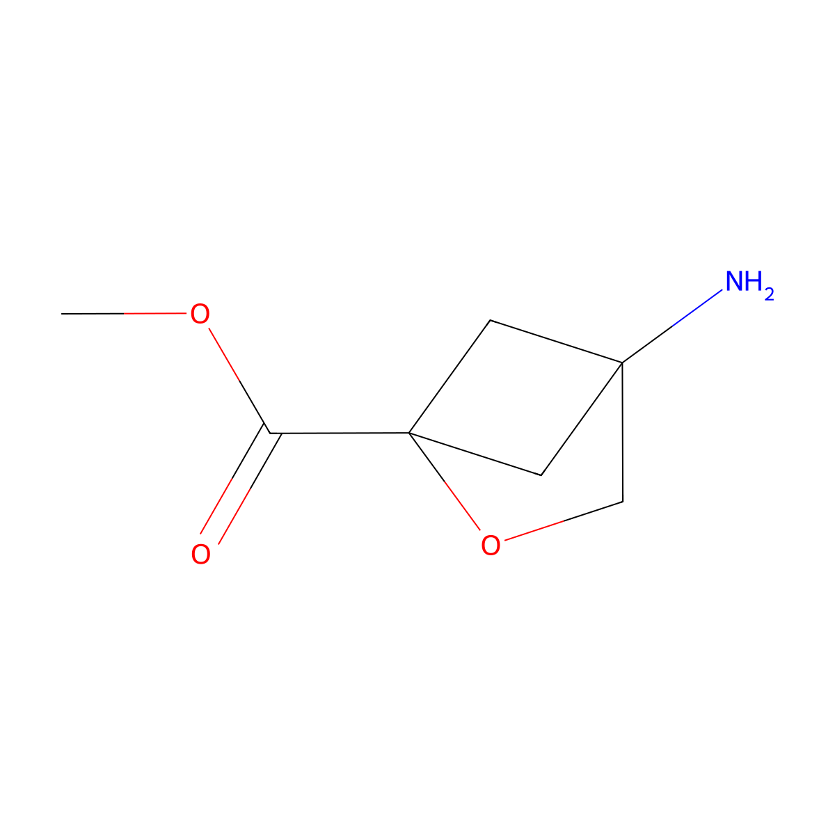 Methyl 4-amino-2-oxabicyclo[2.1.1]hexane-1-carboxylate molecular structure, CAS 2306264-27-5