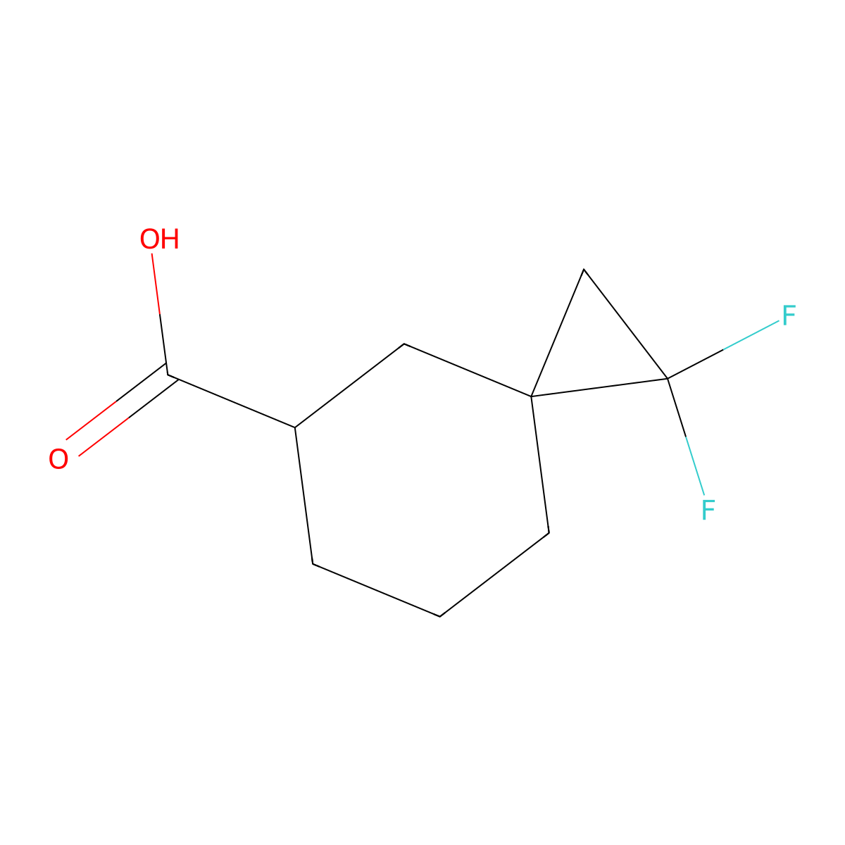 1,1-Difluorospiro[2.5]octane-5-carboxylic acid molecular structure, CAS 2306264-35-5