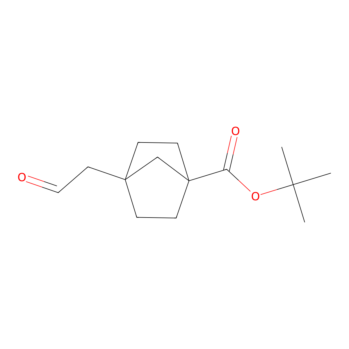 tert-Butyl 4-(2-oxoethyl)bicyclo[2.2.1]heptane-1-carboxylate molecular structure, CAS 2306264-46-8