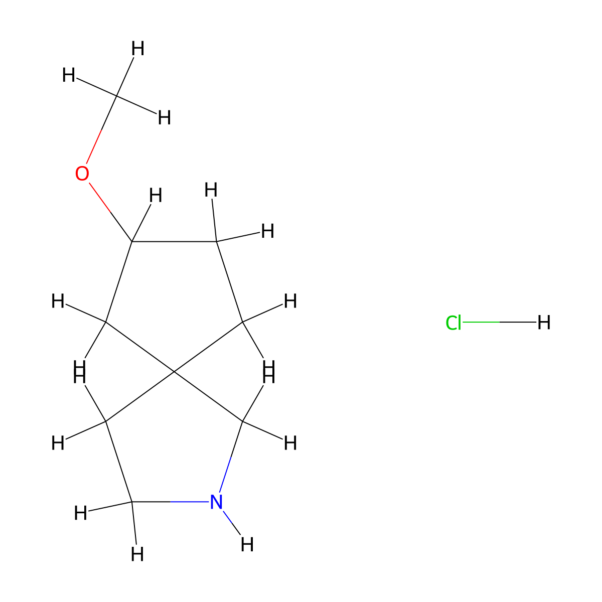 7-Methoxy-2-azaspiro[4.4]nonane hydrochloride molecular structure, CAS 2306264-52-6