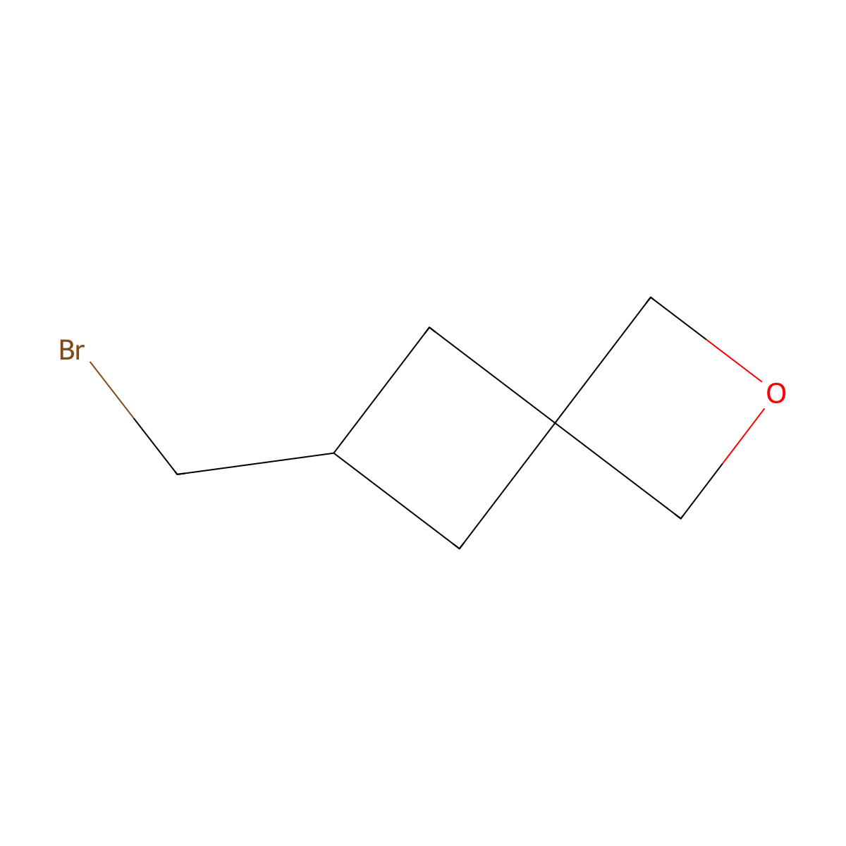 6-(Bromomethyl)-2-oxaspiro[3.3]heptane molecular structure, CAS 2306264-75-3