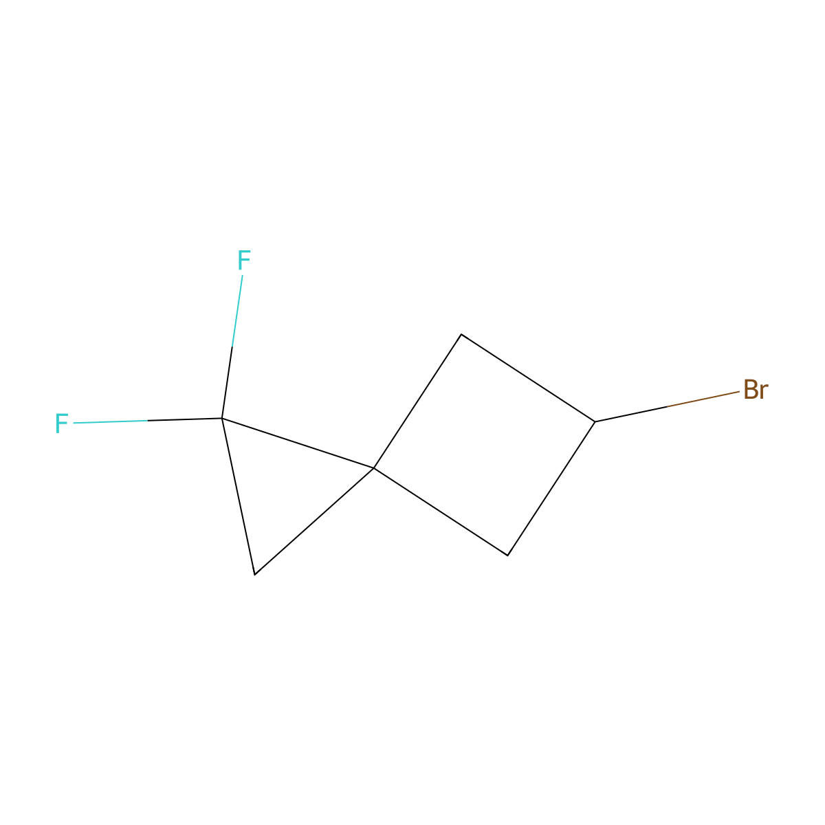5-Bromo-1,1-difluorospiro[2.3]hexane molecular structure, CAS 2306265-27-8