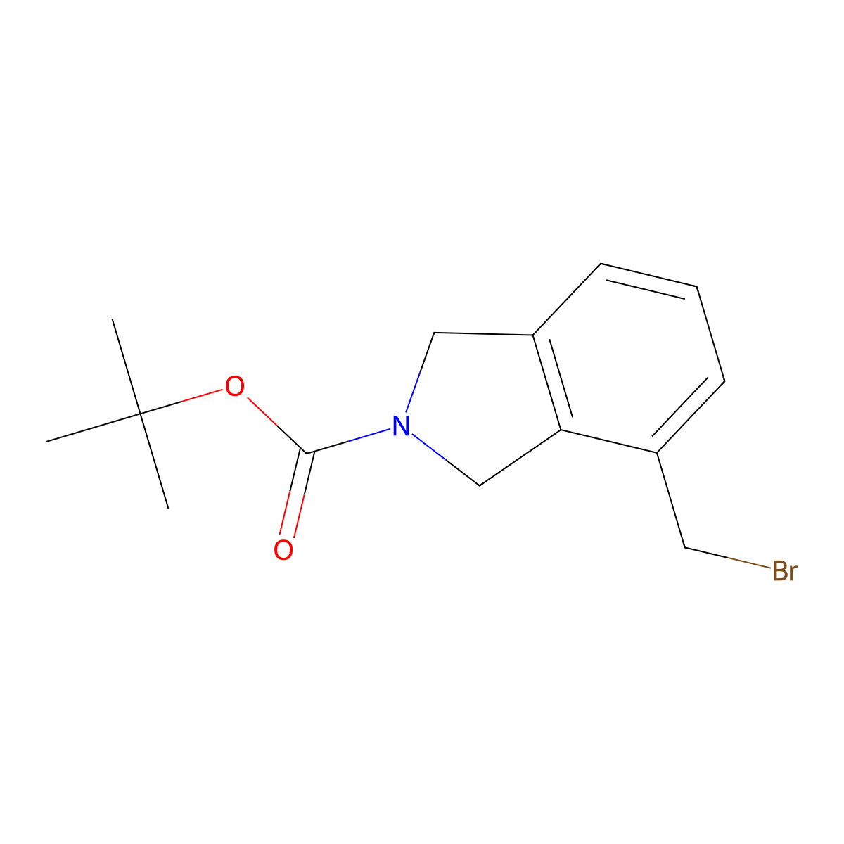tert-Butyl 4-(bromomethyl)isoindoline-2-carboxylate molecular structure, CAS 2306265-50-7