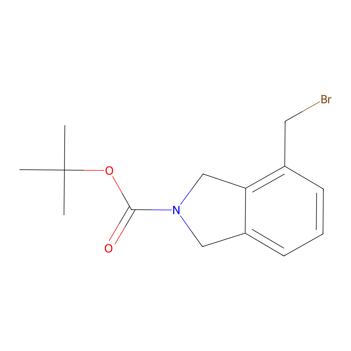 tert-Butyl 4-(bromomethyl)isoindoline-2-carboxylate molecular structure, CAS 2306265-50-7