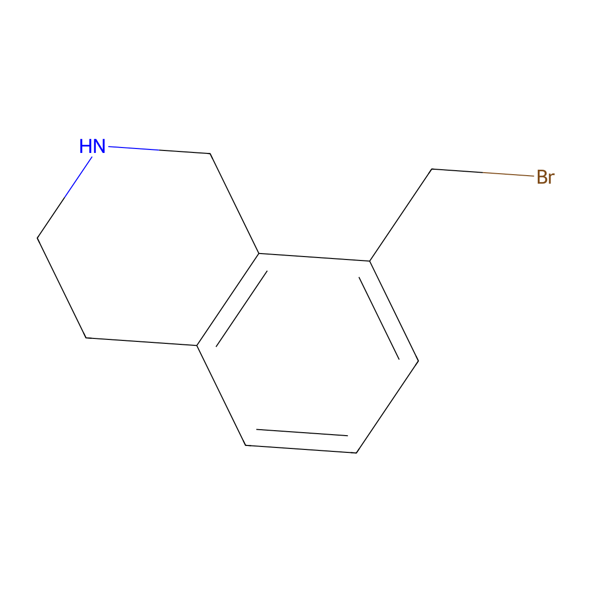 8-(Bromomethyl)-1,2,3,4-tetrahydroisoquinoline molecular structure, CAS 2306265-77-8