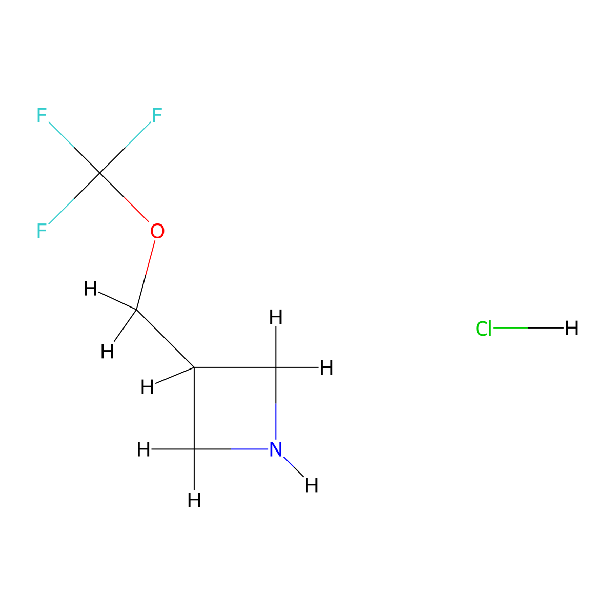 3-(Trifluoromethoxymethyl)azetidine hydrochloride molecular structure, CAS 2306268-29-9
