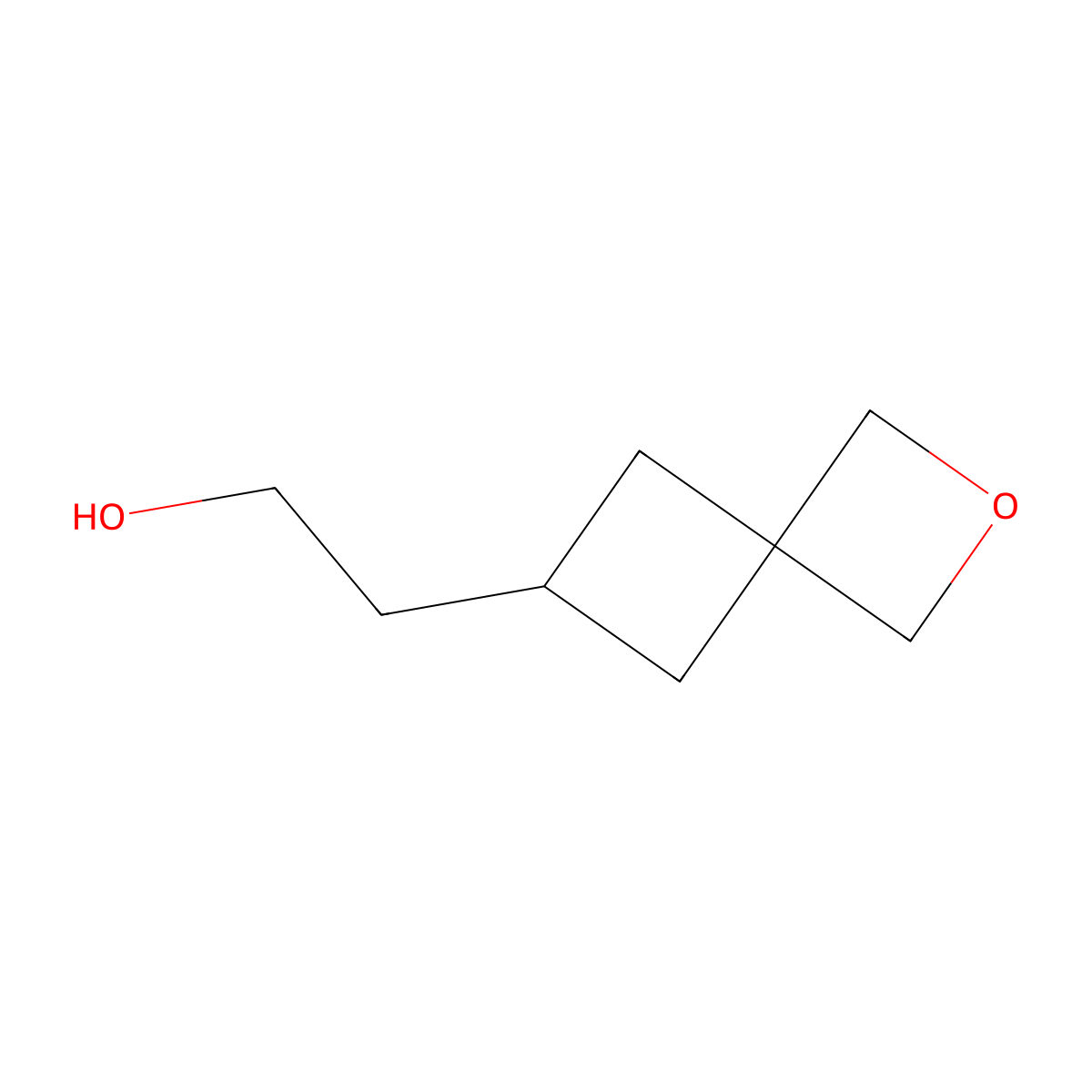2-(2-Oxaspiro[3.3]heptan-6-yl)ethanol molecular structure, CAS 2306268-54-0