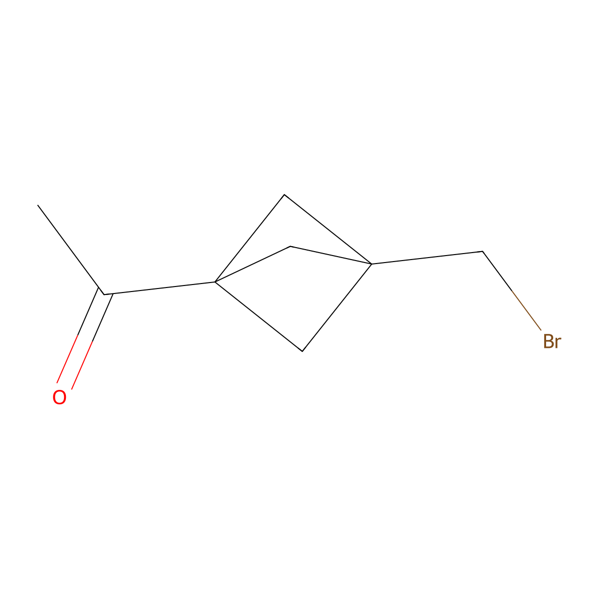 1-[3-(Bromomethyl)-1-bicyclo[1.1.1]pentanyl]ethanone molecular structure, CAS 2306268-76-6