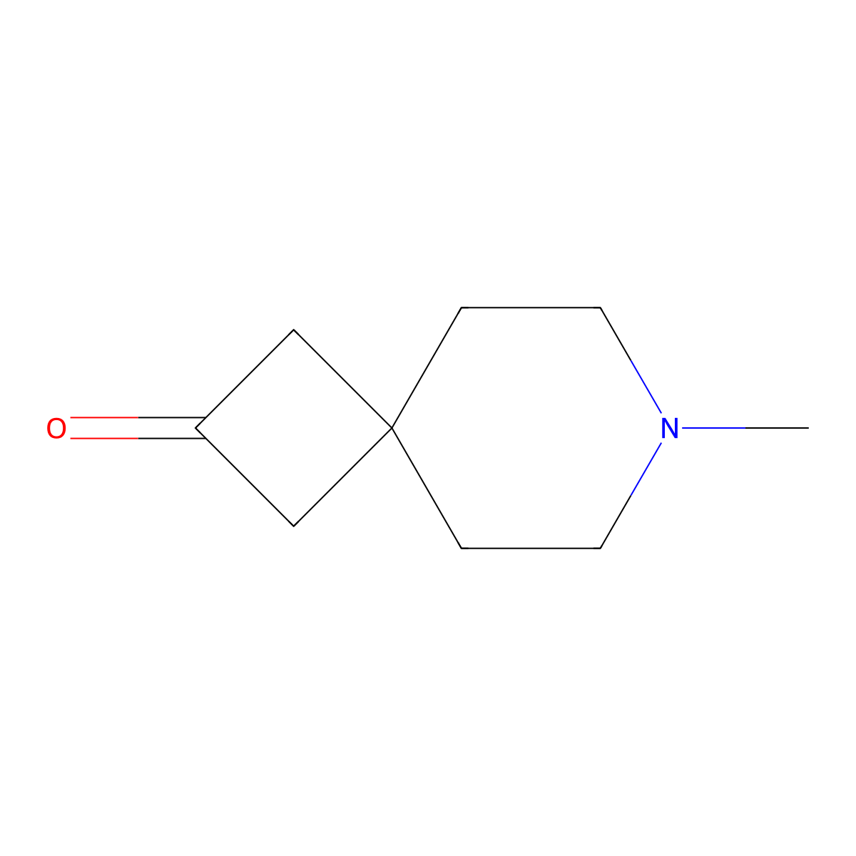 7-Methyl-7-azaspiro[3.5]nonan-2-one molecular structure, CAS 2306268-80-2