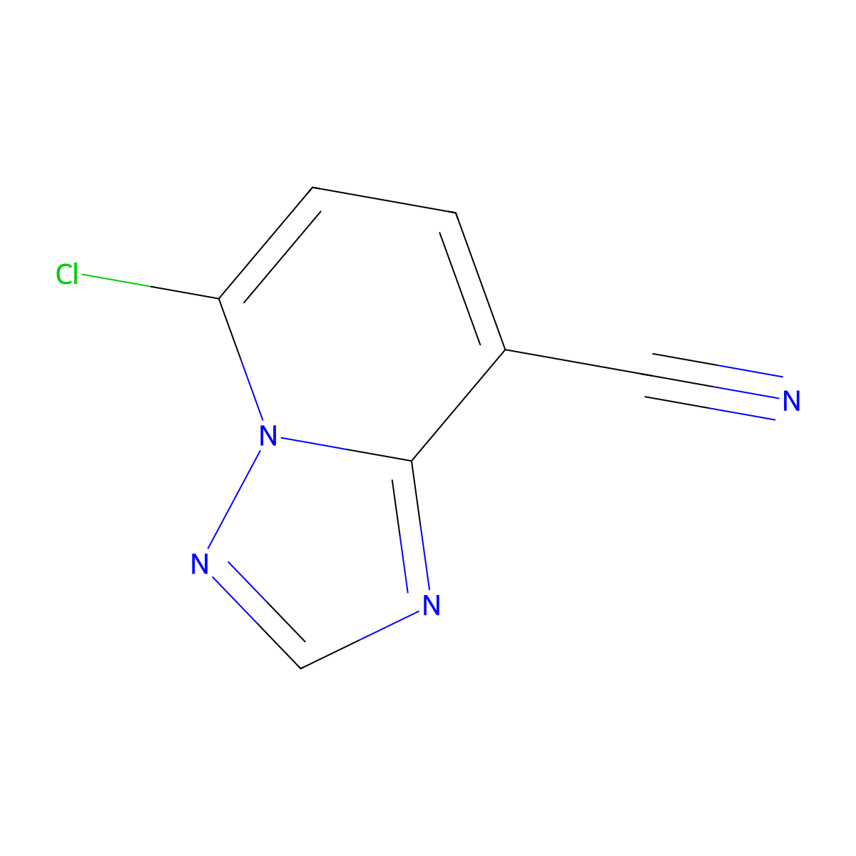 5-Chloro-[1,2,4]triazolo[1,5-a]pyridine-8-carbonitrile molecular structure, CAS 2306268-86-8