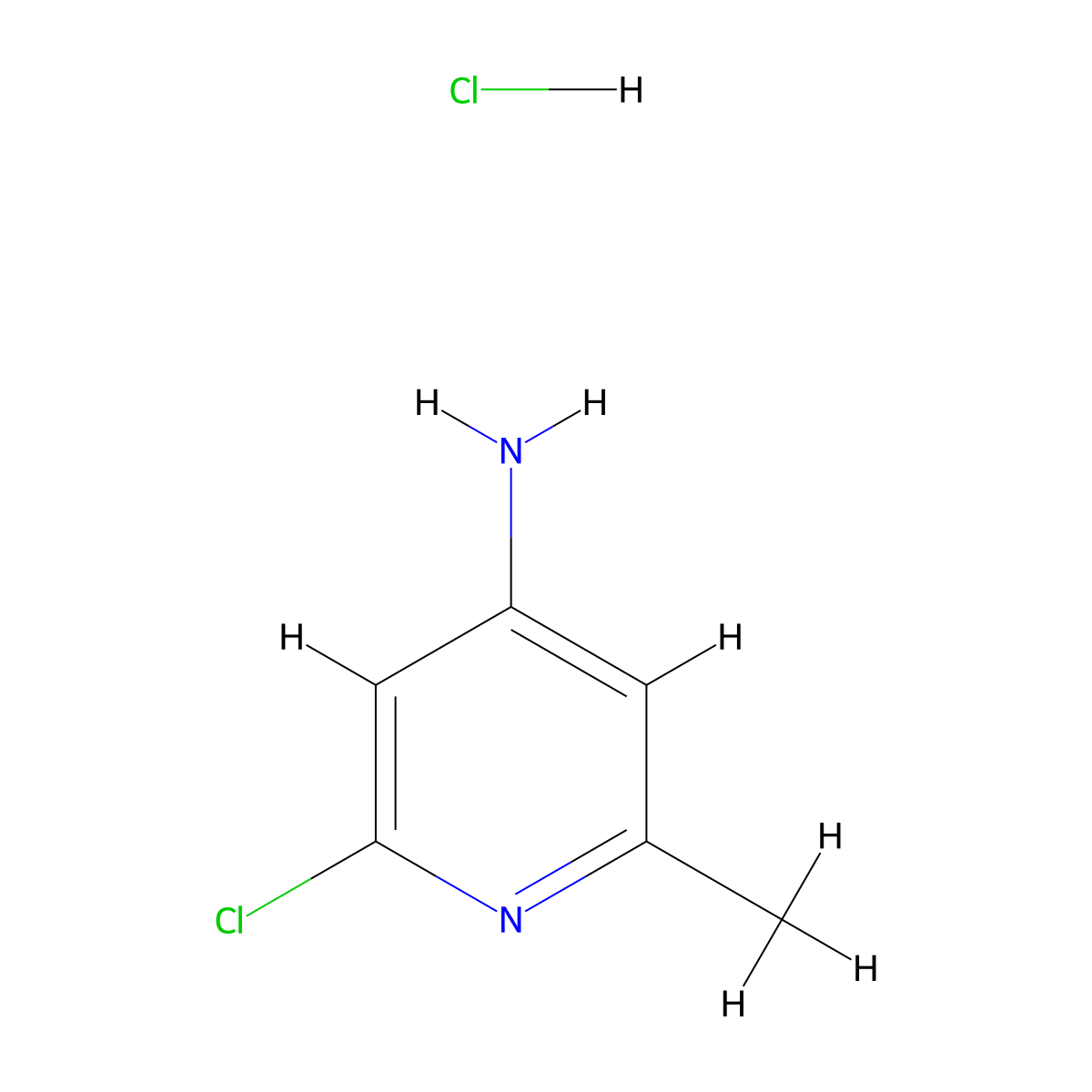 2-Chloro-6-methylpyridin-4-amine hydrochloride molecular structure, CAS 2306268-91-5