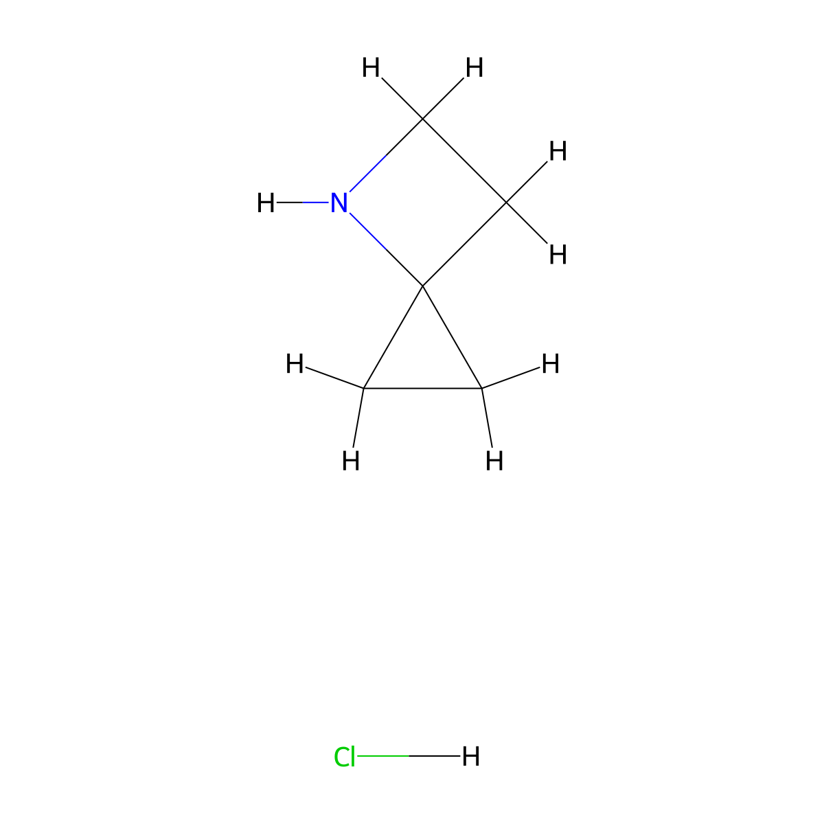4-Azaspiro(2.3)hexane hydrochloride molecular structure, CAS 2306269-03-2