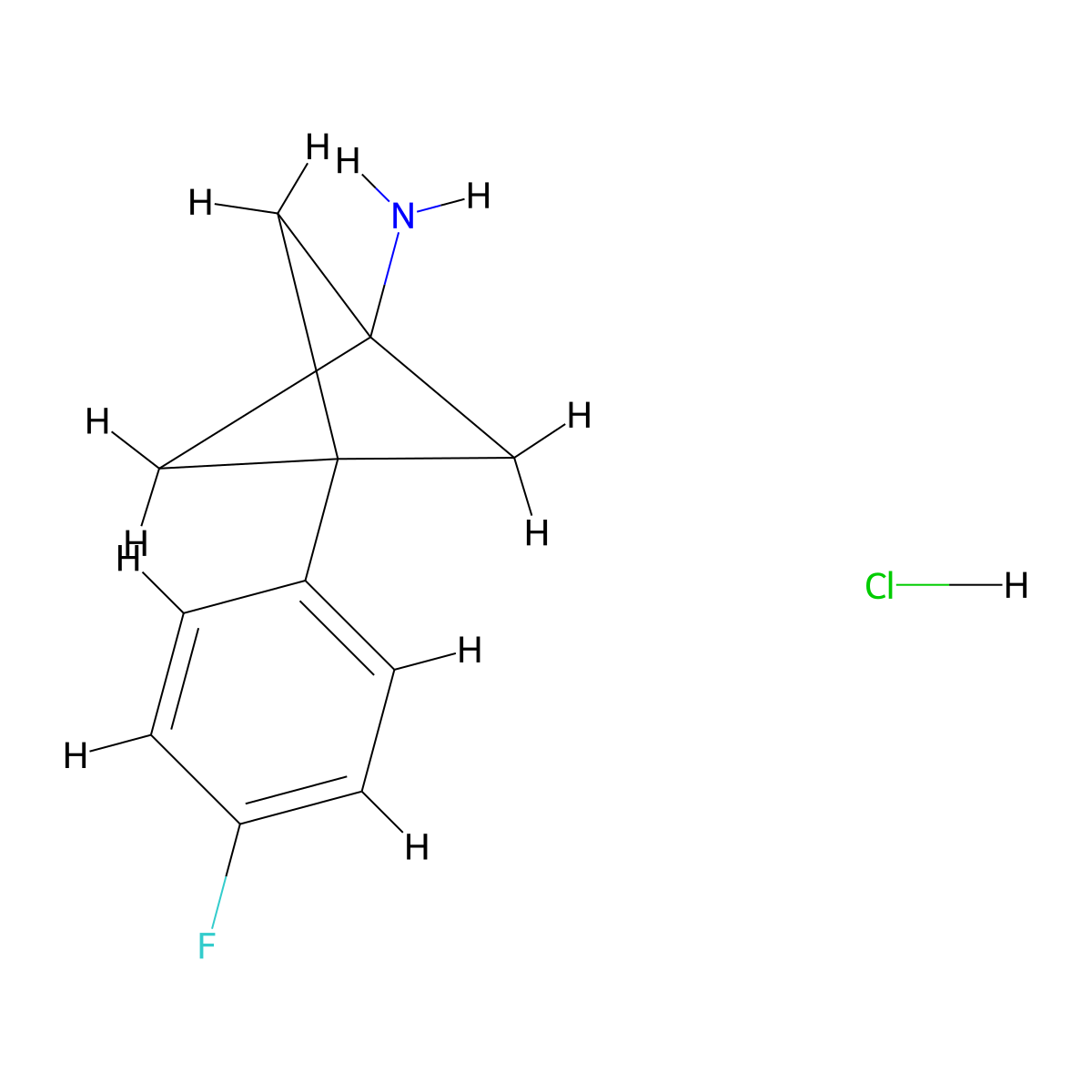 3-(4-Fluorophenyl)bicyclo[1.1.1]pentan-1-amine hydrochloride molecular structure, CAS 2306270-21-1