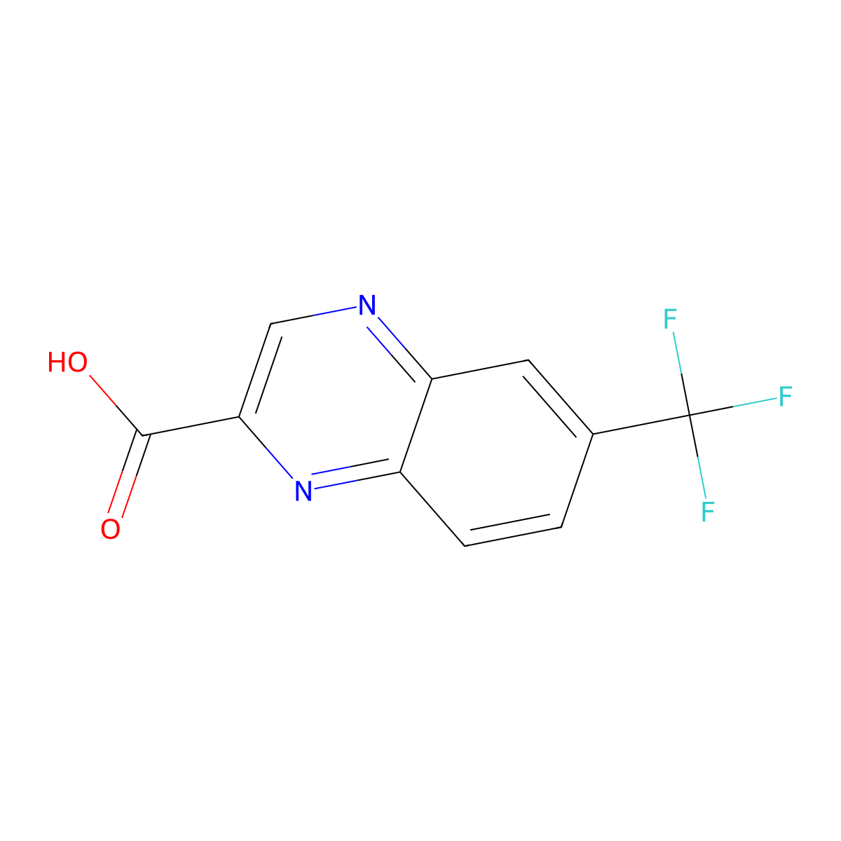 6-(Trifluoromethyl)quinoxaline-2-carboxylic acid molecular structure, CAS 2306270-32-4