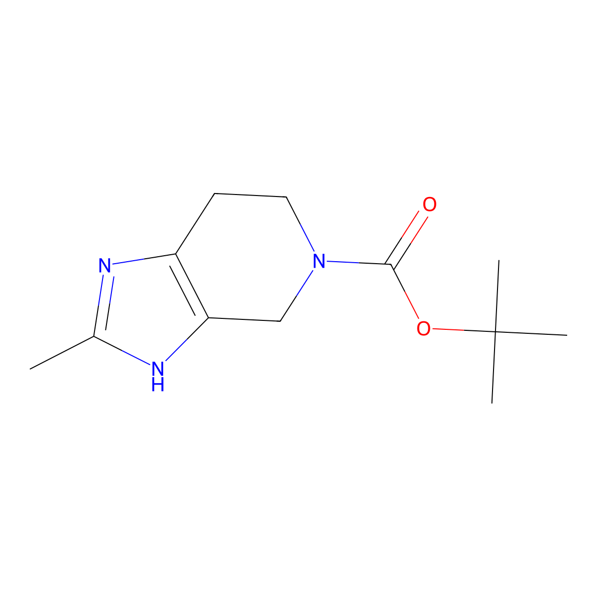 tert-Butyl 2-methyl-6,7-dihydro-3H-imidazo[4,5-c]pyridine-5(4H)-carboxylate molecular structure, CAS 2306270-70-0