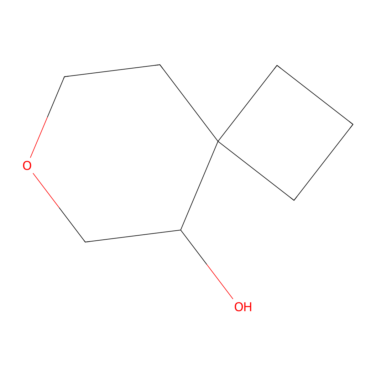 7-Oxaspiro[3.5]nonan-9-ol molecular structure, CAS 2306271-29-2