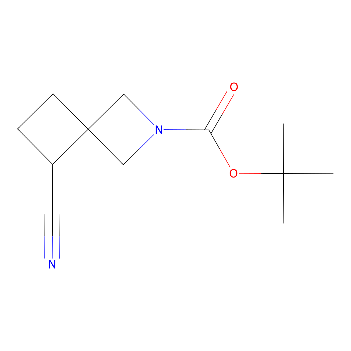tert-Butyl 5-cyano-2-azaspiro[3.3]heptane-2-carboxylate molecular structure, CAS 2306271-41-8