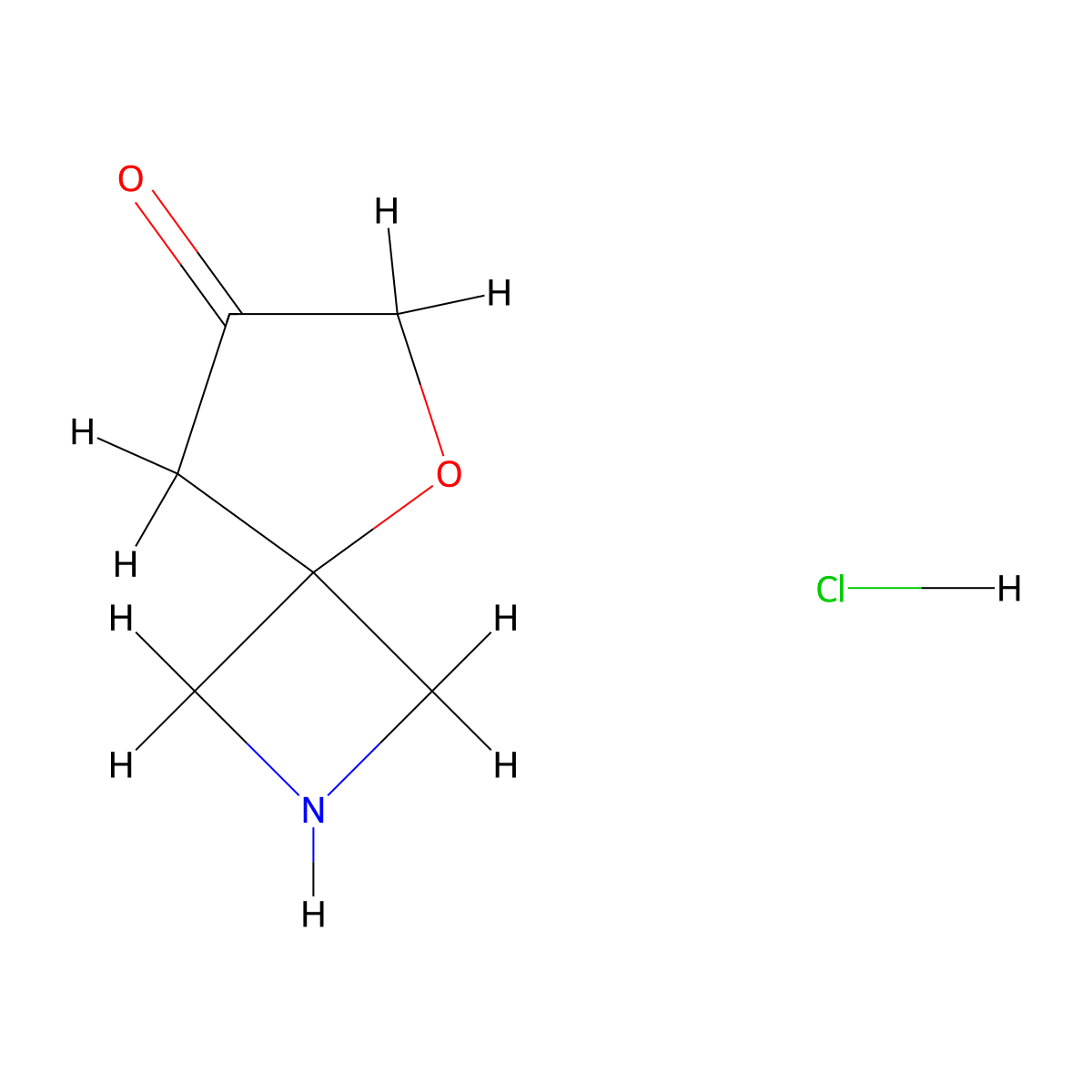 5-Oxa-2-azaspiro[3.4]octan-7-one hydrochloride molecular structure, CAS 2306271-65-6