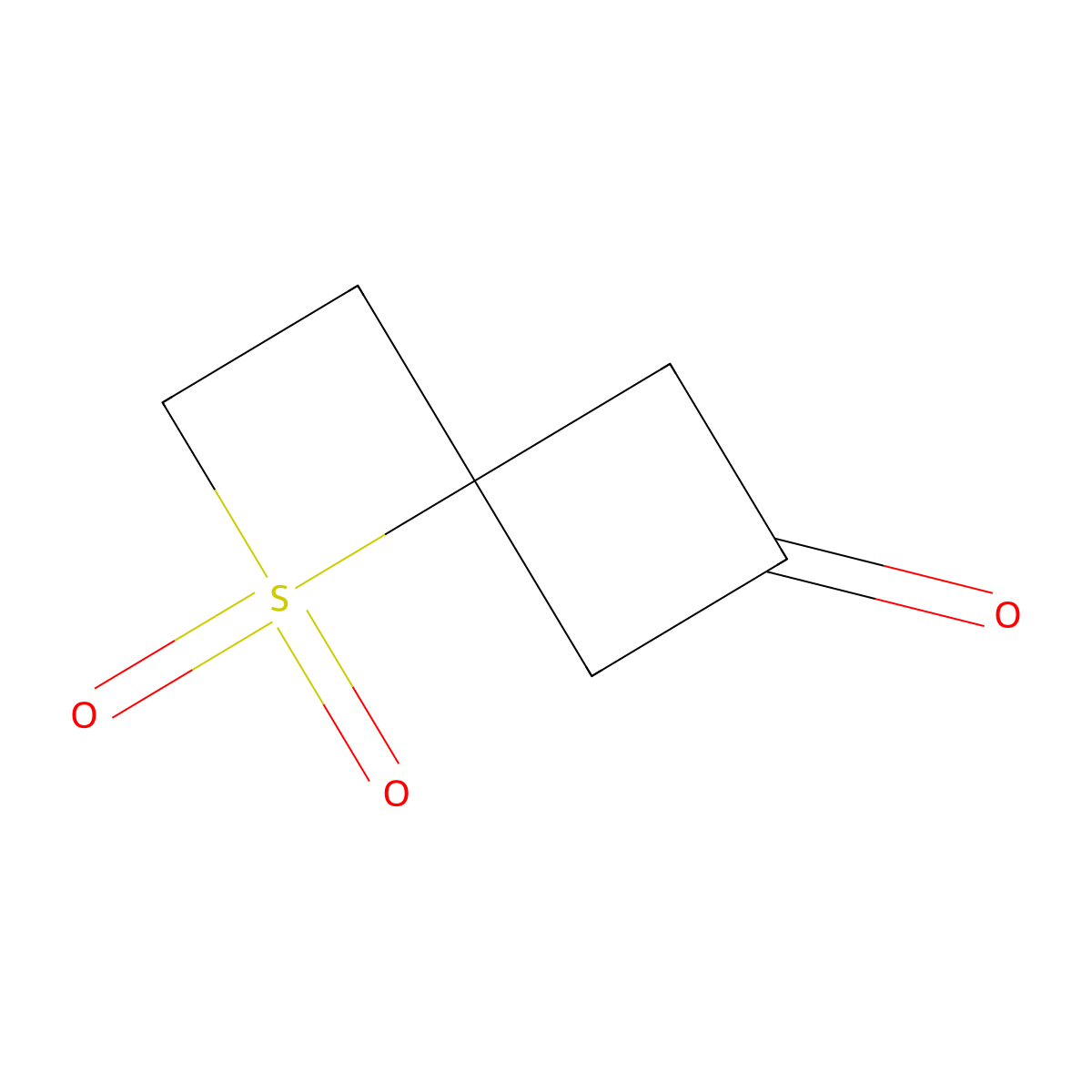 1-Thiaspiro[3.3]heptan-6-one 1,1-dioxide molecular structure, CAS 2306271-96-3