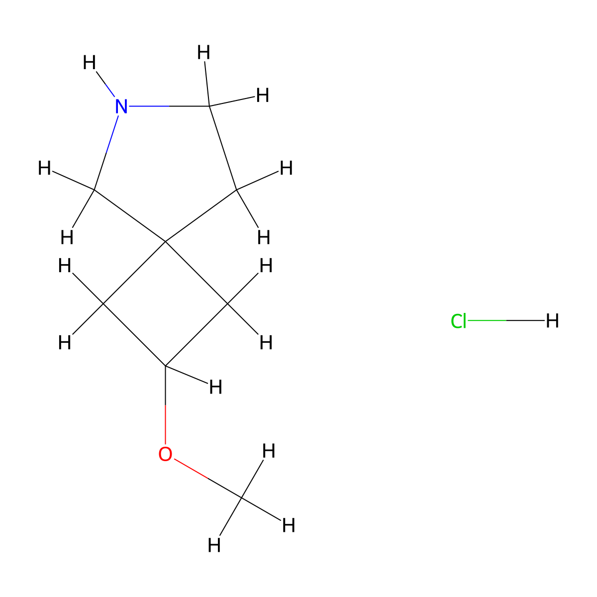 2-Methoxy-6-azaspiro[3.4]octane hydrochloride molecular structure, CAS 2306272-58-0