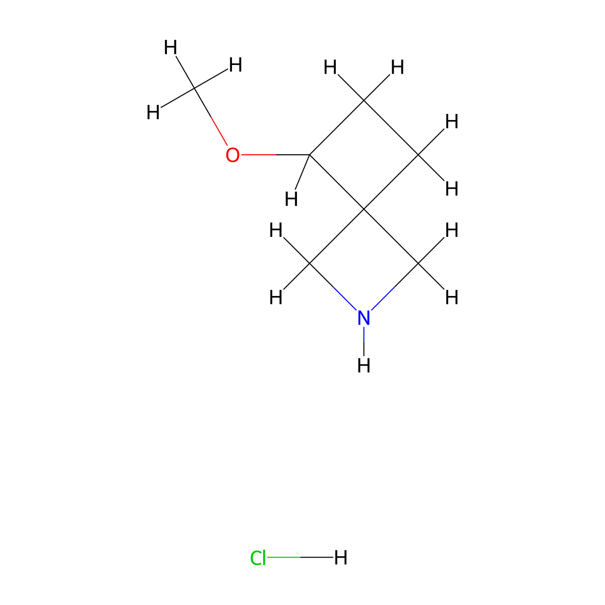 5-Methoxy-2-azaspiro[3.3]heptane hydrochloride molecular structure, CAS 2306272-79-5