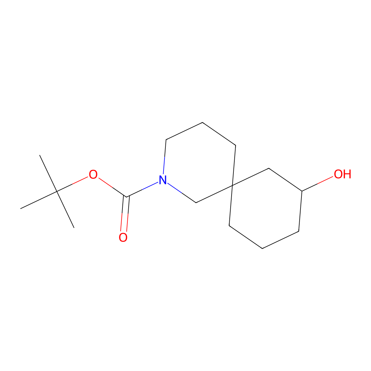 tert-Butyl 8-hydroxy-2-azaspiro[5.5]undecane-2-carboxylate molecular structure, CAS 2306272-98-8