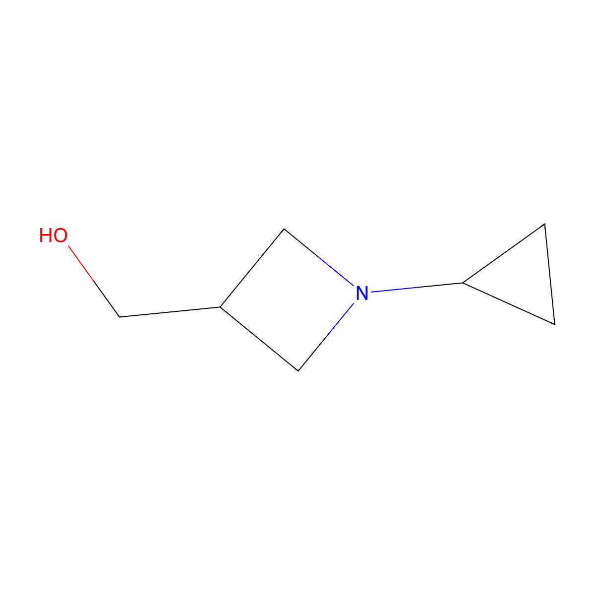 (1-Cyclopropylazetidin-3-yl)methanol molecular structure, CAS 2306274-92-8