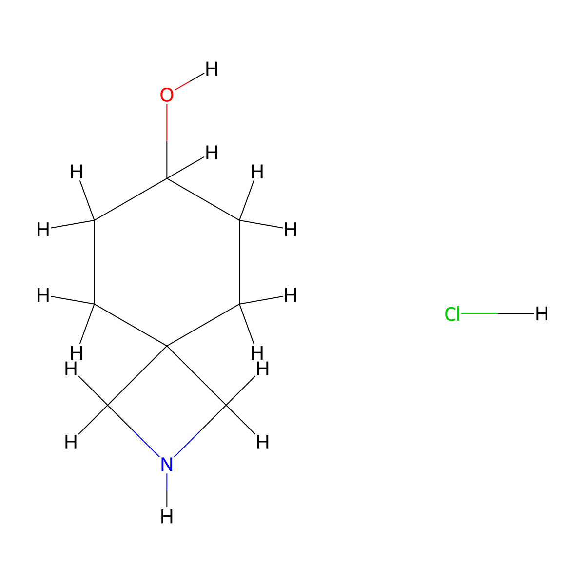 2-Azaspiro[3.5]nonan-7-ol hydrochloride molecular structure, CAS 2306275-14-7